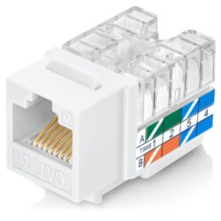 Paquete de 50 Conectors Keystone Jacks CAT6 en ángulo de 90°